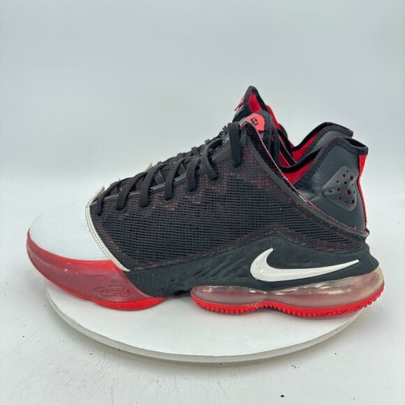 Nike Lebron 19 Low Bred Men Size 11.5 DH1270 001 Black White Red Training Shoes - Picture 6 of 12